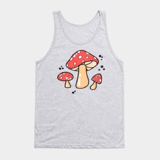 Red Mushrooms Tank Top